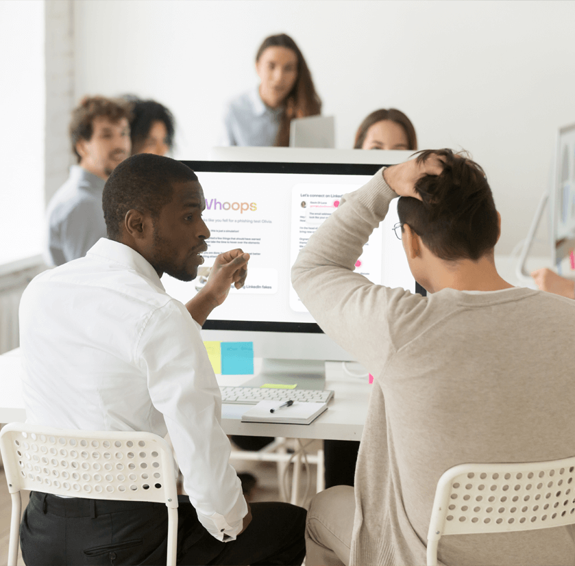Employees learning cybersecurity for tech companies with training from Jericho Security